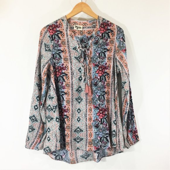 Show Me Your Mumu Thatcher Tie Top - Size Medium - Picture 2 of 7